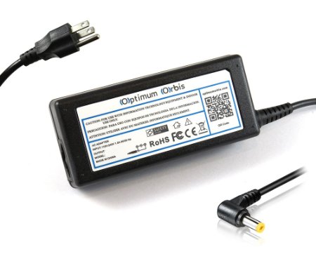 Optimum Orbis Ac Adapter for Acer Aspire E 15, ES1-511, ES1-511-C0M4 ES1-511-C590 ES1-512-C88M 5315 5532 5551 5736 5740 5742 5750/Acer Aspire 5315 5332 5334 5336 5338 5532 5535 5536 5542 5542G 5551 5552 5553 5732Z 5733 5735 5736 5740 5741 5742 5749 5750 5920G 7736 7740 7315 7715Z Laptop Battery Charger Notebook Power Supply Cord