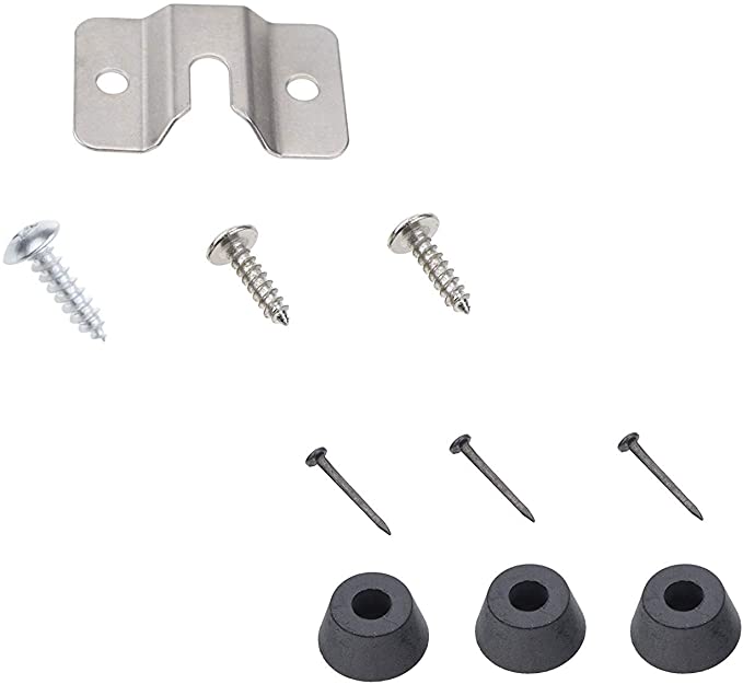 TenCloud 10 Pieces Wall Steel Bracket and Screws Hardware Kit Replacement for Mounting Dartboard