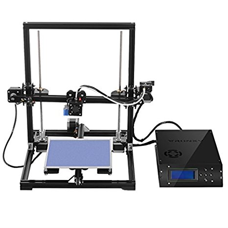 YKS 3D Printer Plastics Self-Assembly High-Speed Precision with Detailed Instructions and LCD Display Supporting ABS & PLA Filaments for DIYer-&nbsp;aluminium