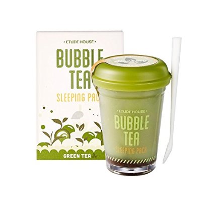 Etude house bubble tea sleeping pack (100g) (Green Tea)