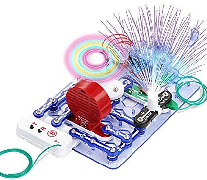 Flybiz Circuit Kits for Kids Circuit Experiment Kits Science Electric Circuit Kits With 33 Snap parts, DIY Circuit Experiments, Physics Science Circuit Learning Starter Kit Electricity and Magnetism