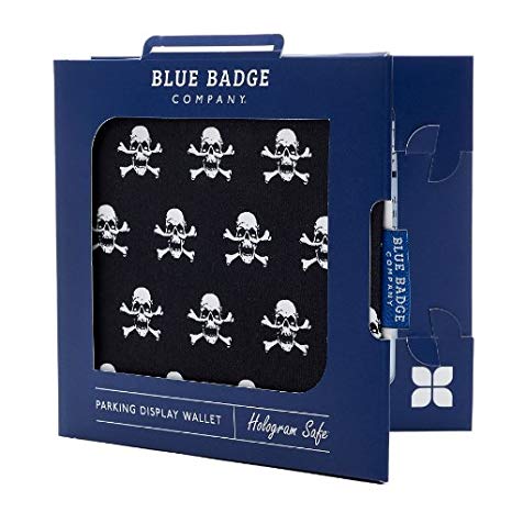 Blue Badge Company Pirates Hologram-Safe Disabled Parking Permit Holder and Timer Wallet