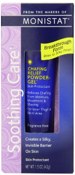 Monistat Complete Care Chafing Relief Powder Gel 15 OZ pack of 3
