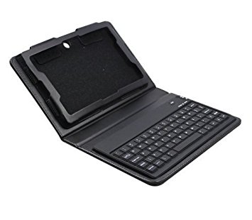 BrainyTrade Image Wireless Bluetooth Keyboard Leather Case Cover with Stand for Blackberry Playbook, 16 GB, 32 GB, 64 GB, 7" W