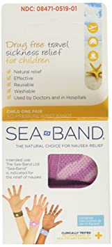 Sea-Band Wristband Child Morning & Travel Sickness (Pack of 2) colors may vary