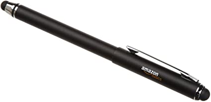 Amazon Basics Capacitive Stylus Pen for Touchscreen Devices Including Kindle Fire, Apple iPad, Samsung Galaxy Tab - Black