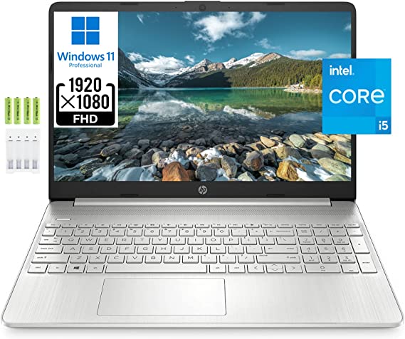 HP 15 15.6" Full HD Business Laptop Computer [Windows 11 Pro], Intel 4-core i5-1135G7 (Beats i7-1065G7), 16GB RAM, 512GB PCIe SSD, Iris Xe Graphic, Numeric Keypad, Wi-Fi 6, BT 4.2, Webcam, w/Battery