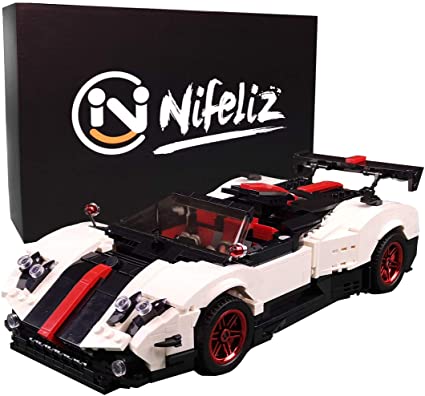 Nifeliz Mini Sports Car Zoda MOC Building Blocks and Construction Toy, Adult Collectible Model Cars Set to Build, 1:14 Scale Race Car Model (960 Pcs)