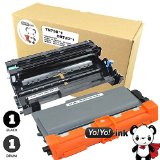 YoYoInk Compatible Toner and Drum Cartridges Replacement for Brother TN-750  DR-720 2 Pack 1 Black TN750 Toner High Yield  1 DR720 Drum