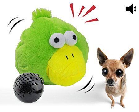 YOGADOG Interactive Plush Squeaky Dog Toys, Crazy Bouncer, Electronic motion Pet Toy for Prevent Boredom