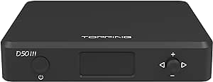 Topping D50 III Desktop HiFi DAC Preamplifier with Remote Control (Black)