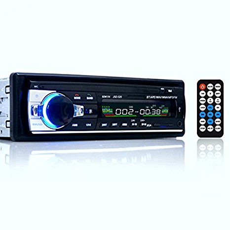 Bluetooth Car Audio Stereo Masione Single Din FM USB SD Imput Aux Receiver USB Mp3 Radio Player Remote Control