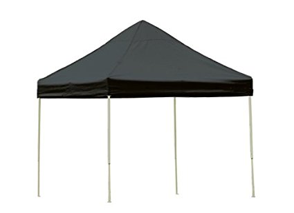 10x10 Straight Leg Pop-up Canopy, American Pride Cover, Black Roller Bag