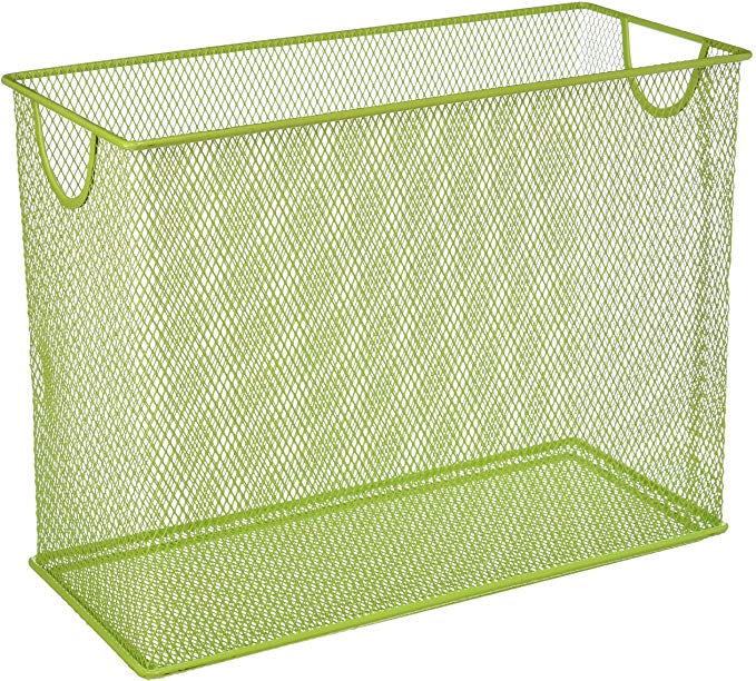 Honey-Can-Do OFC-04873 Mesh Table Top File, 5.5 x 12.5 x 9.88, Lime