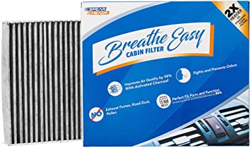 Spearhead Premium Breathe Easy Cabin Filter, Up to 25% Longer Life w/Activated Carbon (BE-549)