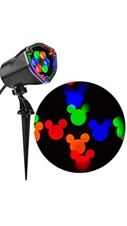 Gemmy Mickey Mouse Disney Fantastic Flurry Multi-function Red, Green, Blue ,Yellow LED Multi-design Christmas Outdoor Stake Light Projector