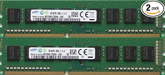 Samsung original 8GB kit, (2 x 4GB) 240-pin DIMM, DDR3 PC3-12800, desktop memory module