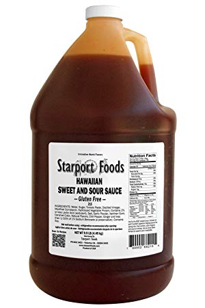 Starport Foods Hawaiian Sweet and Sour Sauce - Gluten Free, 1 gallon (NET WT 9.9 lb, 158 oz)