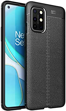 Case for OnePlus 8T, Shockproof Protective Cases with Reinforced Corners Anti-Scratch Soft Silicone Bumper Edges, Compatible with OnePlus 8T (Black)