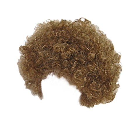 SeasonsTrading Economy Brown Afro Wig ~ Halloween Costume Party Wig (STC13034)