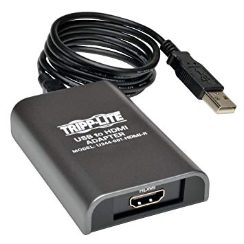 Tripp Lite USB 2.0 to HDMI Dual or Multi Monitor External Video Graphics Card Adapter 128 MB SDRAM - 1920x1200,1080P(U244-001-HDMI-R)