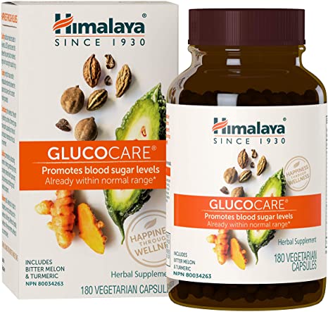 Himalaya GlucoCare/Diabecon with Bitter Melon and Gymnema for Blood Sugar Support, 626 mg, 180 Capsules