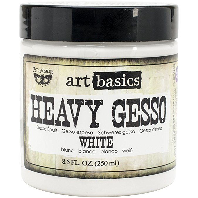 Prima Marketing Art Basics Heavy Gesso, 8.5-Ounce, White