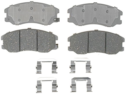 ACDelco 14D1264CH Advantage Ceramic Front Disc Brake Pad Set with Hardware