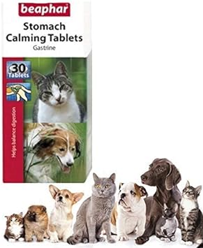 SIPW Beaphar Gastrine - Cat & Dog Stomach Calming Tablets Helps to Balance Digestion (Gastrine)