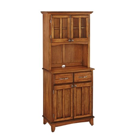 Home Styles 5001-0066-62 5001 Series Cottage Oak Wood Top Buffet Server and Hutch, Cottage Oak, 29-1/4-Inch