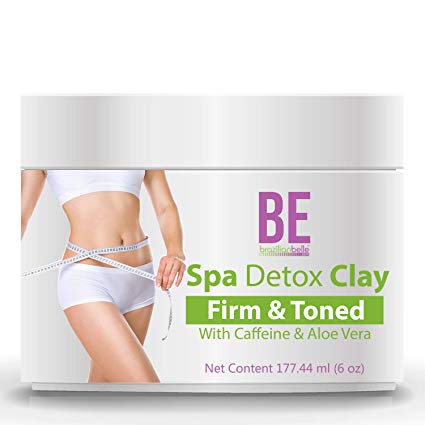 Brazilian Spa Detox Body Clay for Inch Loss Body Wraps, Detox and Cleanse -Rejuvenate and Improves Skin Texture- All Natural Ingredients - 6 oz