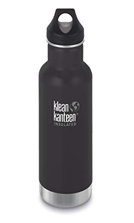 Klean Kanteen Classic Stainless Steel Water Bottle with Klean Coat, Double Wall Vacuum Insulated and Leak Proof Loop Cap 2018