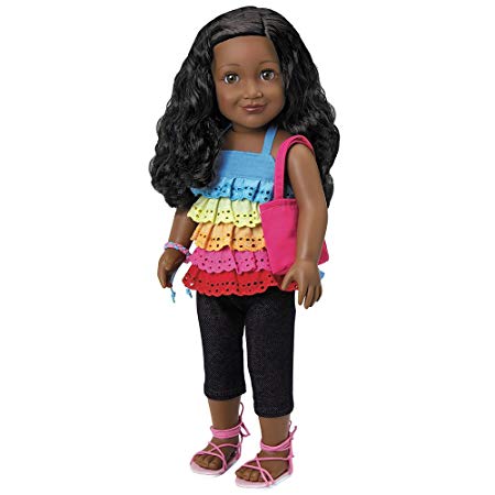 Adora Jada 18" Amazing Girls Doll - Huggable Vinyl Fashion Play Doll with Opening and Closing Eyes, Perfect Toy Gift For Children Age 6