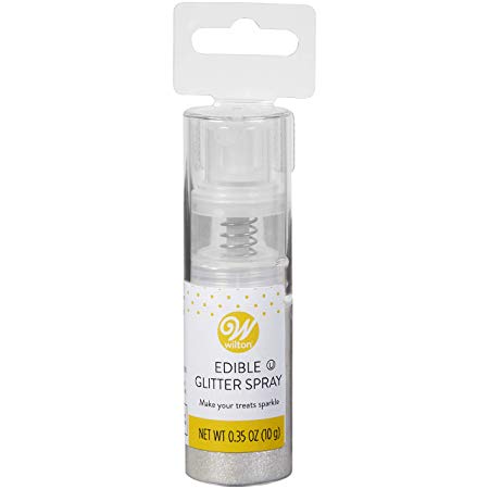 Wilton Edible Silver Glitter Spray, 0.35 oz.