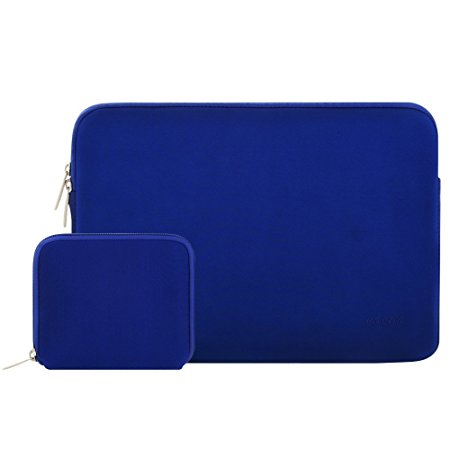 Mosiso Lycra Water Repellent Sleeve Only for Macbook 12-Inch with Retina Display 2017/2016/2015 Release Laptop Bag Cover with Small Case - Royal Blue