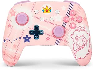 PowerA Enhanced Wireless Controller for Nintendo Switch - Peach, Nintendo Switch - OLED Model, Nintendo Switch Lite, Gamepad, Game Controller, Bluetooth Controller, Officially Licensed