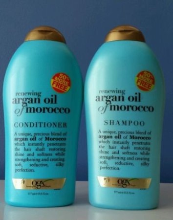 (OGX) Organix Argan Oil of Morocco Shampoo 19.5oz & Conditioner 19.5oz (Bonus size Duo Set)