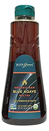 Blue Green Agave Organic Nectar, Raw Blue, 32 Ounce