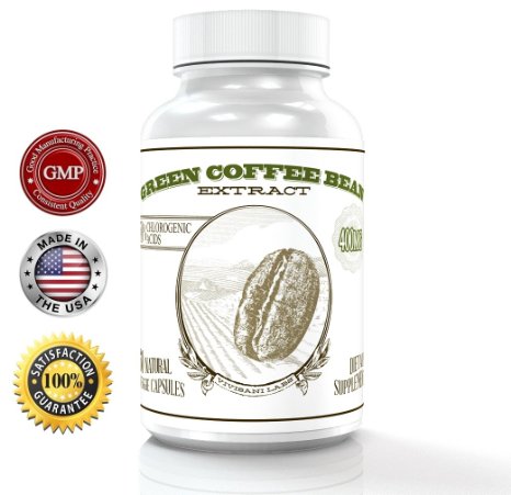 Best Selling Green Coffee Bean Extract - Standardized to Recommended 50 Minimum Chlorogenic Acids - Premium Potency Fat Burning Weight Loss Pills - As Seen on TV
