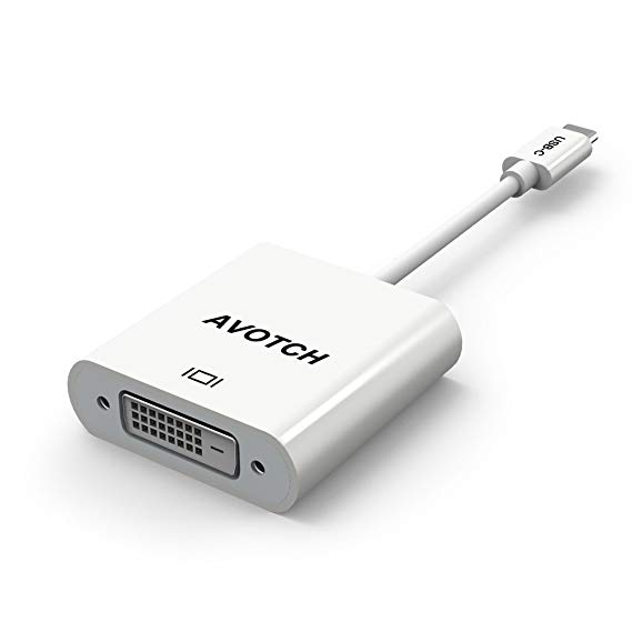 USB C to DVI Adapter,AVOTCH USB 3.1 Type C (USB-C) to DVI Adapter for 2016/2017 MacBook Pro