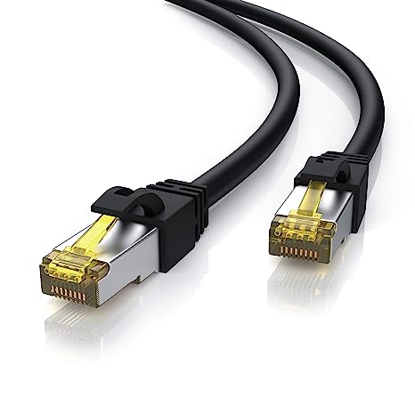 Primewire - CAT7 Outdoor Ethernet Cable – 20m - 65ft - Heavy Duty Network - High Speed - gold plated lead – RJ45 - UV oil and wear resistant – water repellent - robust - abrasion resistant