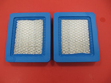 (2 Pack) Air Filter Replaces Briggs & Stratton # 491588S Flat Air Filter Cartridge