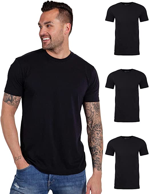 INTO THE AM Men's T-Shirts - Short Sleeve Crew Neck Soft Fitted Tees S - 4XL Fresh Classic Tshirts