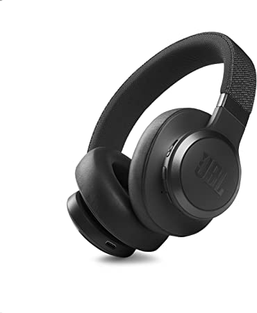 JBL Live 660NC Wireless Over-Ear Noise Cancelling Bluetooth Headphones, Up to 50 Hours of Playtime - Black