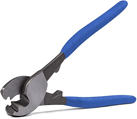 10Inch Cable Cutter Pliers - Coaxial Wire Cutter and Stripper for Aluminum, Copper & Communications Cable