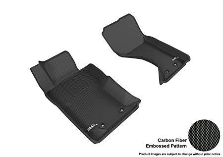 3D MAXpider Front Row Custom Fit All-Weather Floor Mat for Select Mazda MX-5 Models - Kagu Rubber (Black)