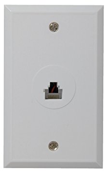 RCA RJ45 Wall Plate - White (TPH552R)