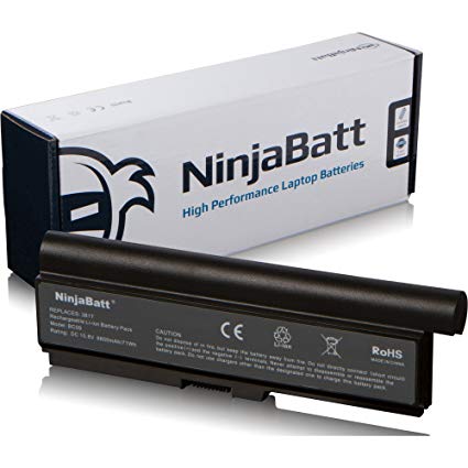 NinjaBatt 9 Cell Laptop Battery for Toshiba PA3817U-1BRS PA3819U-1BRS PA3818U-1BRS PA3817U-1BAS PA3816U-1BRS Satellite L750 C660 C650 L650 C655 L755 L655 L775 - High Performance [6600mAh/71wh]