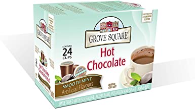Grove Square Hot Chocolate Mix, Smooth Mint, 24 Single Serve Cups