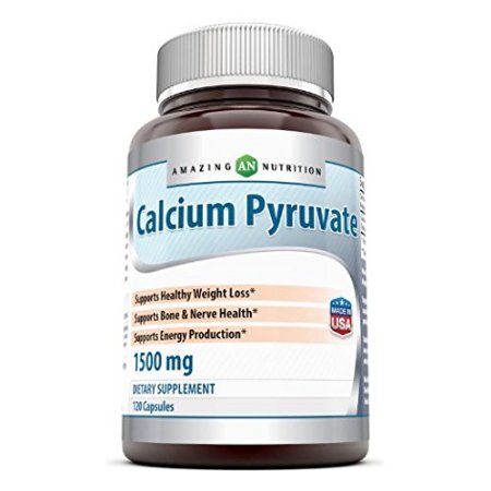 Amazing Nutrition Calcium Pyruvate 1500 Mg 120 Capsules - Potential Energy Booster -- Might Be Improving Athletic Performance 1 Fat-burning Formula for Thighs